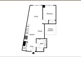 One Bedroom floor plan